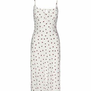 Realisation Par Alba Dress in white strawberry, size XS